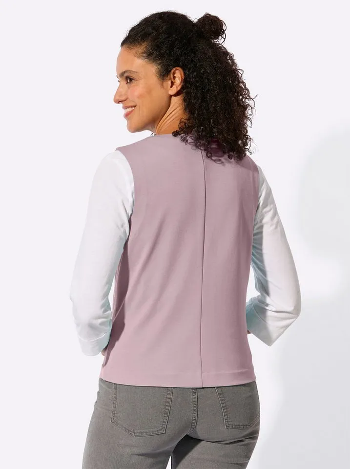 Witt Witt Jerseyweste Jersey-Weste, Lila, – Produktbild 3 von 5