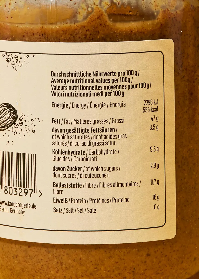 KoRo Mandelmus mit Pumpkin Spice 500 g – Produktbild 4 von 5