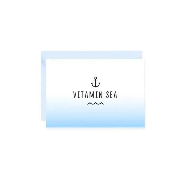Bow & Hummingbird Bow & Hummingbird Mini-Grußkarte Vitamin Sea – Produktbild 1 von 2