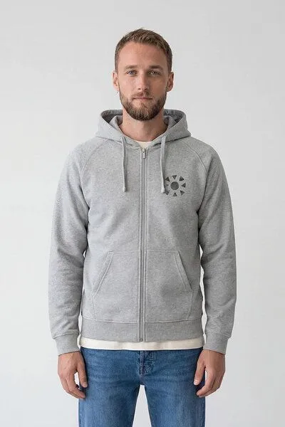 KOKOworld KOKOworld Kapuzenjacke Goa-Zip-Unisex, Grey sun&soil (grau), – Produktbild 2 von 4
