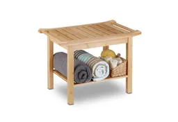 RELAXDAYS RELAXDAYS Sitzbank Badezimmer Bank Bambus (6-St) – Produktbild 1 von 1