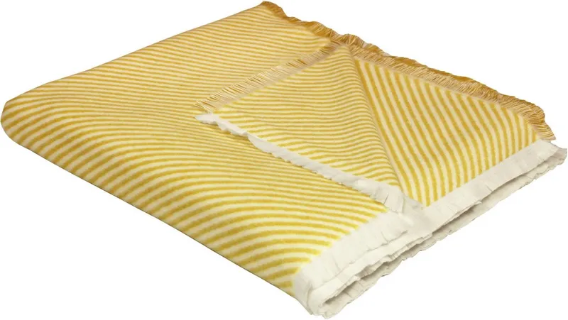 Wohndecke Stripes, Adam, GOTS zertifiziert - aus Bio-Baumwolle, Kuscheldecke, Beige, – Produktbild 2 von 5