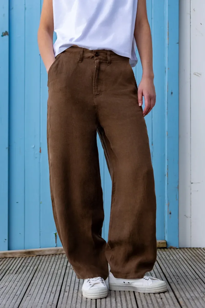 Kings Of Indigo Kings of Indigo Damen vegan Hose Leila Karaffe, Braun, – Produktbild 2 von 2