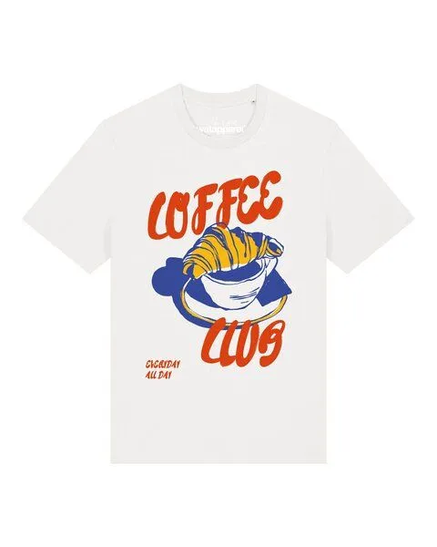 watapparel watapparel T-Shirt Unisex Coffee club, Off white, – Produktbild 1 von 2