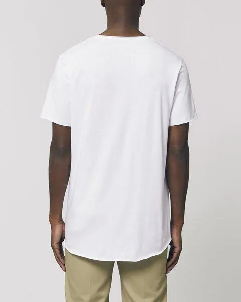 YTWOO YTWOO Extra langes Herren T-Shirt aus Bio-Baumwolle, Fairtrade, Weiß, – Produktbild 4 von 4