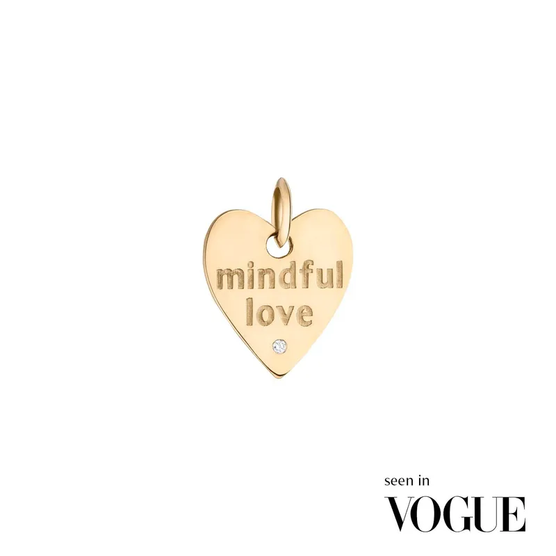Maren Jewellery A mindful love Herz Anhänger - 18K Gelbgold & Labordiamant – Produktbild 1 von 1