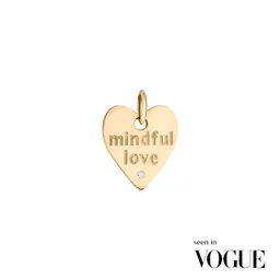 Maren Jewellery A mindful love Herz Anhänger - 18K Gelbgold & Labordiamant – Produktbild 1 von 1