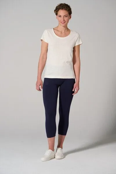 HempAge HempAge Damen 7/8 Leggings Leonie Hanf/Bio-Baumwolle, Navy, – Produktbild 3 von 4