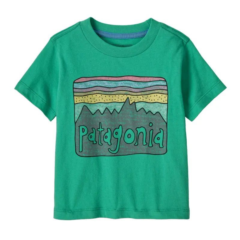 Patagonia T-Shirt Baby Patagonia Fitz Roy Skies, Vert, – Produktbild 1 von 1