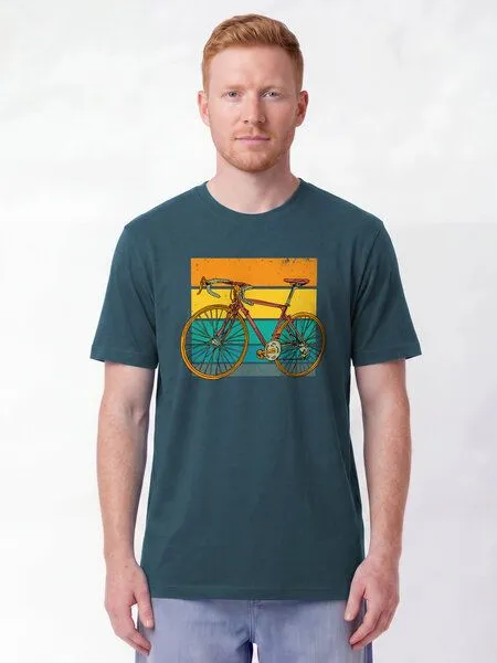 watapparel watapparel T-Shirt Unisex Retro Bike, Stargazer, – Produktbild 2 von 2