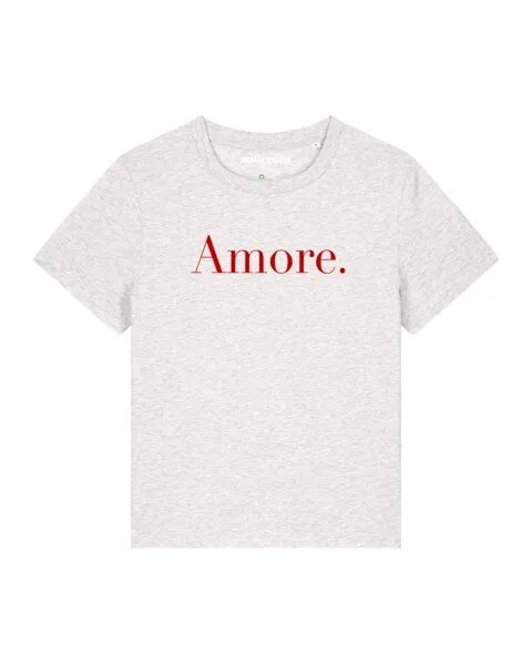 watapparel watapparel T-Shirt Frauen Amore, Cool heather grey, – Produktbild 1 von 4
