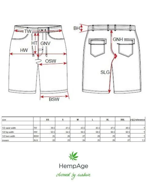 HempAge HempAge 100% Hanf Shorts Unisex, Taupe(grau), – Produktbild 3 von 4
