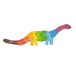 El Puente El Puente Zahlen-Puzzle Apotosaurus aus Holz – Produktbild 1 von 1