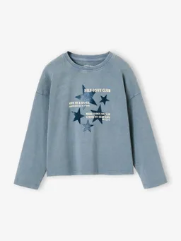 Vertbaudet Shirt mit Glitzerdetails und Used-Effekt Mädchen – Produktbild 1 von 1