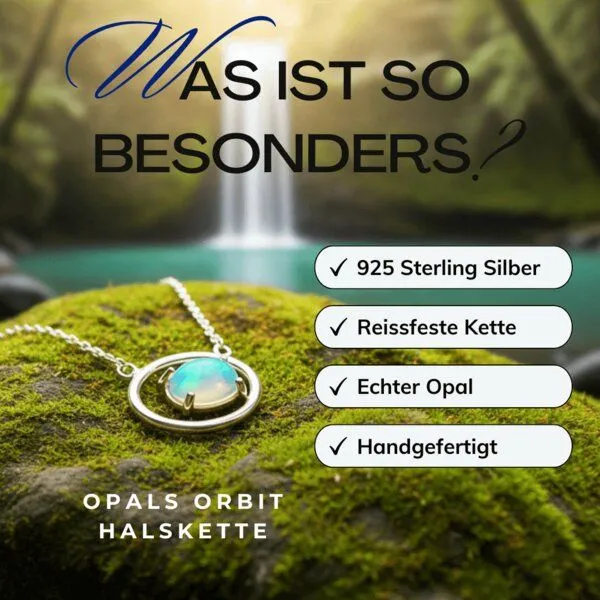 Spirit of Island Spirit of Island Halskette mit Anhänger | Opals Orbit, Silber, – Produktbild 3 von 4