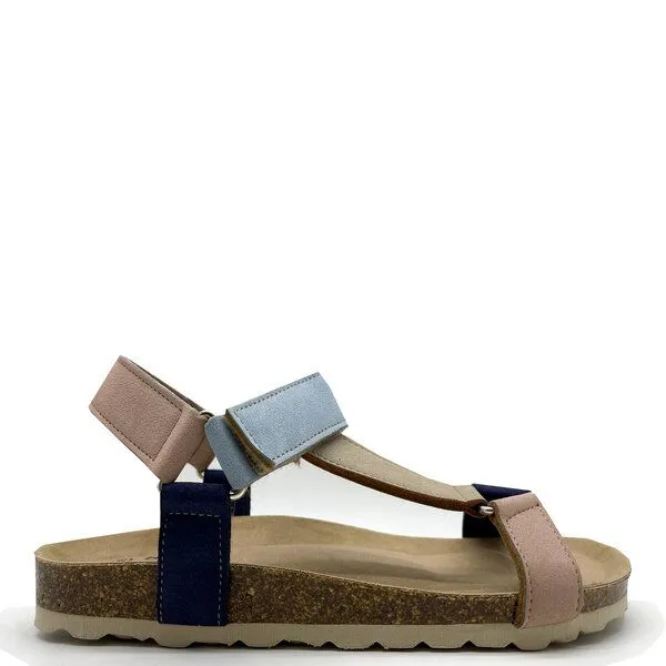thies Vegane "thies ® Eco Bio Trek" Sandale aus recycelten Flaschen, Multi ocean (blau), – Produktbild 1 von 4