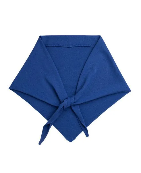 Kopyto Kopyto BIRUANG XL Große Bandana / Halstuch 100% Merinowolle RWS-zertifiziert, ökologisch, unifarben, Saphirblau, – Produktbild 1 von 3