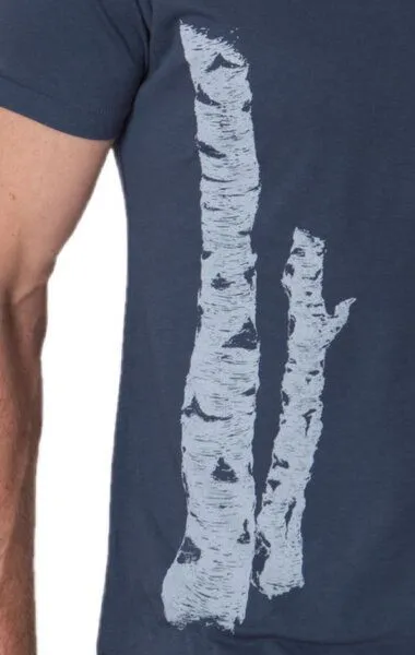 Life-Tree Life-Tree Bambus Shirt Fairwear für Herren Birkenstamm, Blau, – Produktbild 4 von 5