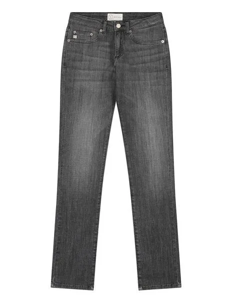 MUD Jeans MUD Jeans Jeans - Faye Straight - aus einem Baumwoll/Elastan Mix, Blue, – Produktbild 1 von 5