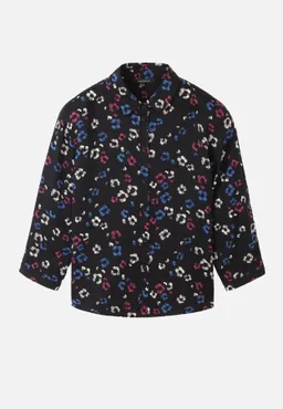 recolution Recolution Damen vegan Bluse Cypress Blossom Schwarz – Produktbild 1 von 1