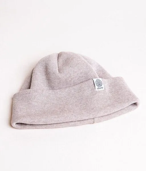 obumi obumi Beanie Feinstrick aus Bio Baumwolle, Beige melange, – Produktbild 3 von 8