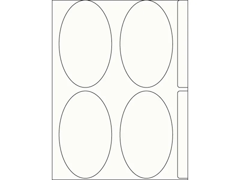 endi haft 80 Etiketten oval 80 mm – Produktbild 1 von 1