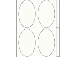 endi haft 80 Etiketten oval 80 mm – Produktbild 1 von 1