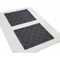 Nature by Adam Nature by Adam Tischset 2er Pack aus 100% Bio-Baumwolle - Made in Germany - Indian Cortezada Light, Schwarz, – Produktbild 1 von 1
