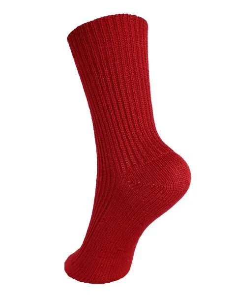 hirsch natur Hirsch Natur Baby Kinder Grobstrick-Socke kbT Wolle, Rot, – Produktbild 1 von 2