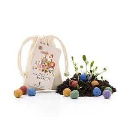 Die Stadtgärtner Die Stadtgärtner 15 bunte Blumenmurmeln im Jutebeutel | Seedbombs mit Wildblumen-Saatgut zum Werfen & Einpflanzen | Ideal zum Teilen & Verteilen unterwegs | Kreative Aufmerksamkeit für Kinder & Familien rund um Schule & Schulalltag – Produktbild 1 von 1