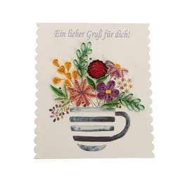 El Puente El Puente Grußkarte "Ein lieber Gruß für dich" | Fair Trade & Handmade aus Vietnam – Produktbild 1 von 1