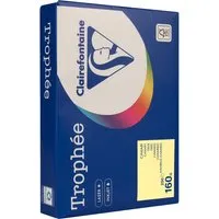 Clairefontaine 250 Blatt Clairfontaine Farbiges Kopierpapier "Trophee" 160 g/m², DIN A4, gelb – Produktbild 1 von 1