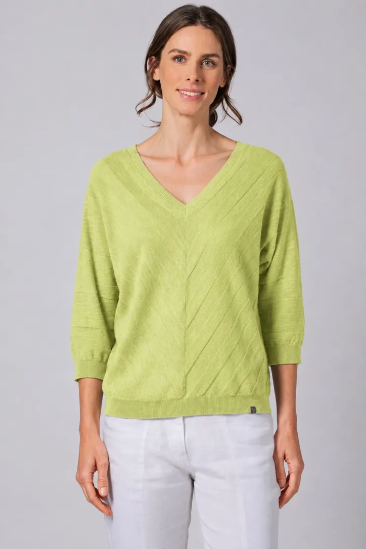 HempAge Hempage Damen vegan Strickpullover Bambusgrün, Grün, – Produktbild 2 von 2