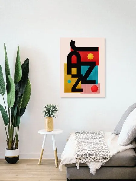 Photocircle Photocircle Poster / Leinwandbild - Jazz typography – Produktbild 4 von 4