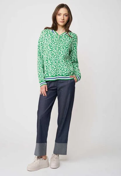 LANA Organic LANA Organic Strickjacke für Damen, Modell Alsora, Alsora island green, – Produktbild 3 von 4