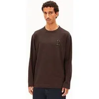 ARMEDANGELS ARMEDANGELS MAARKOS Å LOGO Herren Longsleeve aus Bio-Baumwoll Mix, Claystone, – Produktbild 1 von 1