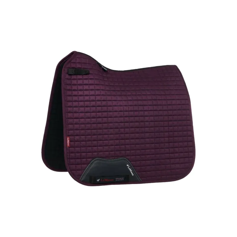 LeMieux LeMieux Dressurschabracke Suede Square dunkelrot Pony – Produktbild 1 von 2