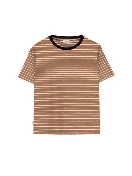 FUXBAU FUXBAU Gestreiftes Frauen T-Shirt - karamell, Karamell, – Produktbild 3 von 4