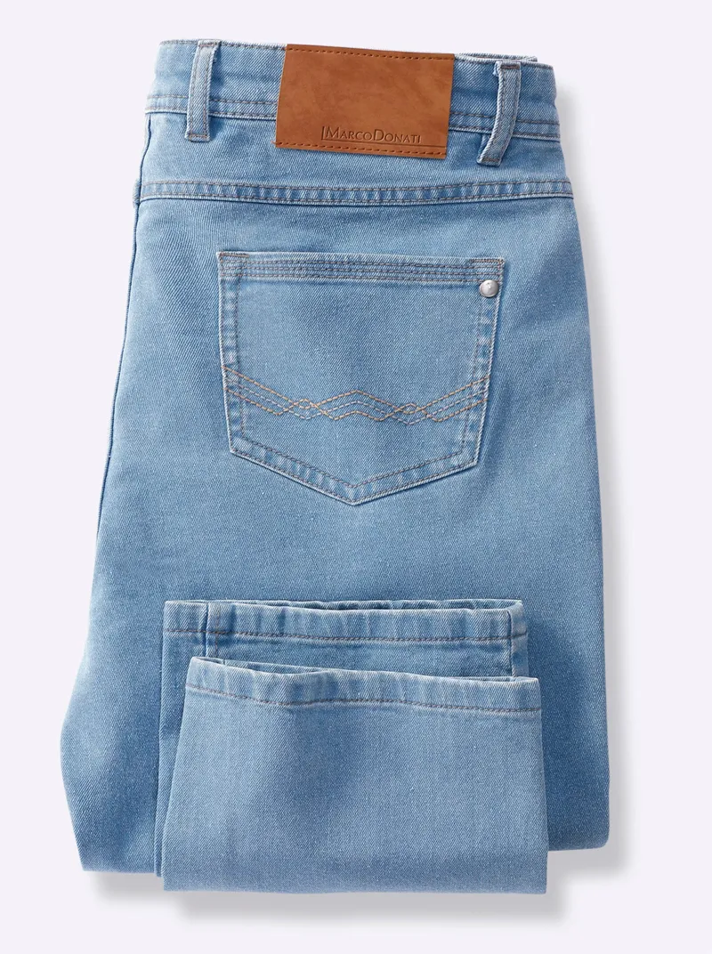 marco donati 5-Pocket-Jeans blue-bleached, Blue-bleached, – Produktbild 3 von 3
