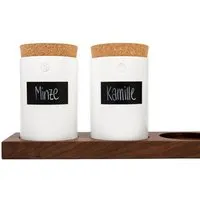 klotzaufklotz klotzaufklotz Vorratsdosenregal Nussbaum – Produktbild 1 von 1