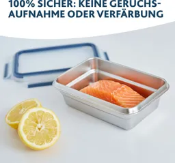 EMSA EMSA Frischhaltedose "Clip und Close" aus Edelstahl, 0,5 l – Produktbild 1 von 1