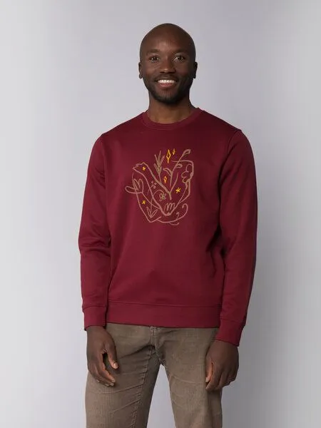 watapparel watapparel Sweatshirt Unisex Self love, Burgundy, – Produktbild 2 von 6
