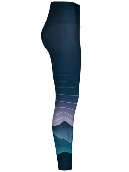 nice to meet me nice to meet me ACTIVE LEGGING - aus recycelten PET Flaschen, Mountain vibes, – Produktbild 2 von 2
