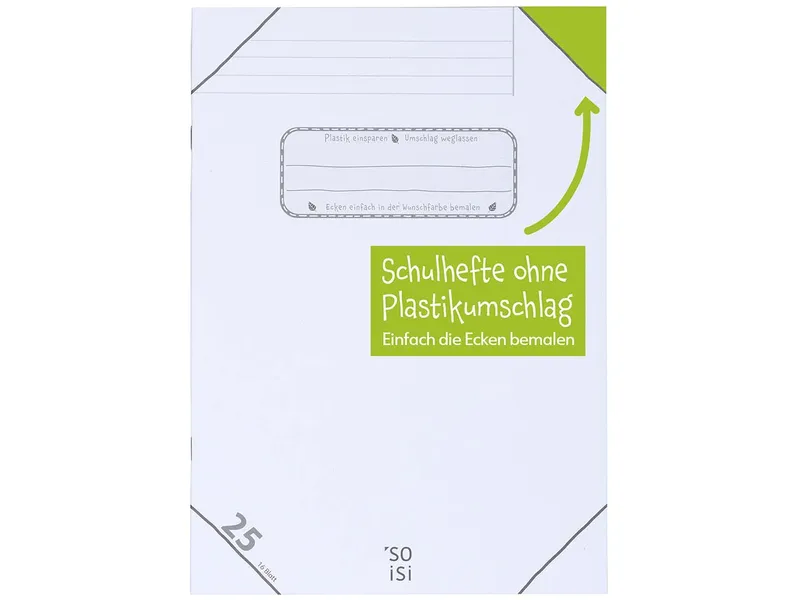 Soisi Soisi Recycling-Schulheft DIN A4 Nr. 25 lin. mit Rand – Produktbild 1 von 1