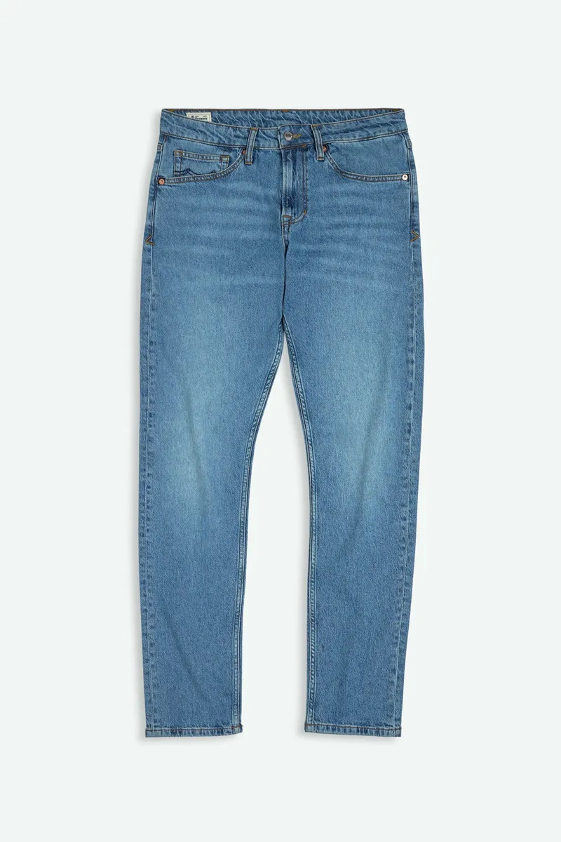 Kings Of Indigo Kings of Indigo Herren vegan Jeans Charles Toviel Mid Marble, Dunkelblau, – Produktbild 1 von 1