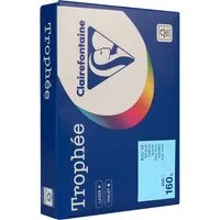Clairefontaine 250 Blatt Clairfontaine Farbiges Kopierpapier "Trophee" 160 g/m², DIN A4, eisblau – Produktbild 1 von 1