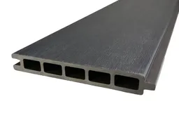 woodstore24 Einzelelement WPC Coex. Zaun / Sichtschutz / Steckzaun, 20 x 140 x 1790 mm, beidseitig stark gebürstet, Modulares Zaunsystem in anthrazit (Serie WoodoWyk) – Produktbild 1 von 1