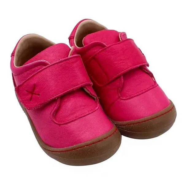 Pololo Pololo Halbschuh/ Lauflerner "Primero" aus pflanzlich gegerbtem Leder, Größen 20-27, Pink, – Produktbild 1 von 4