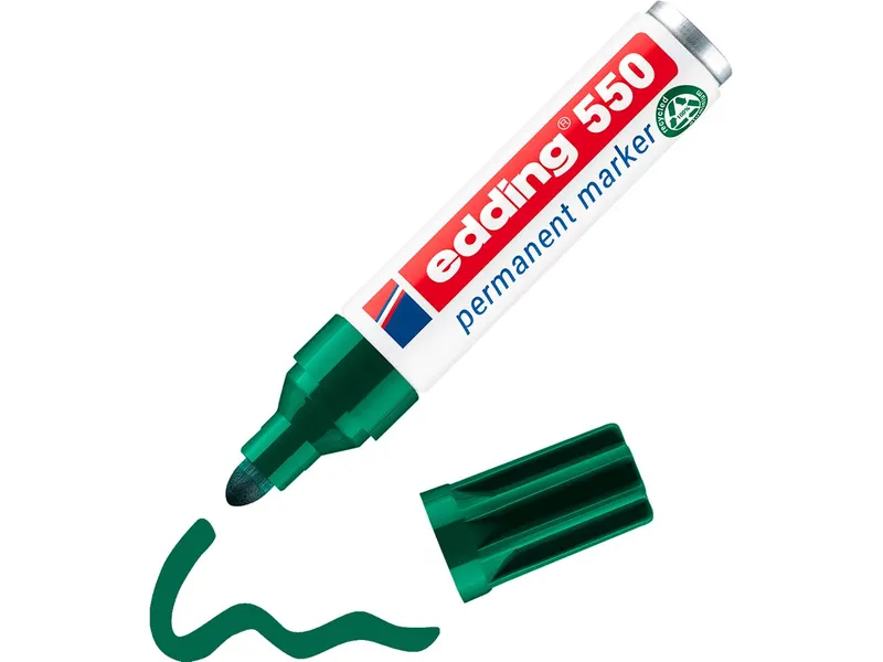 Edding Edding Permanetmarker "550" grün – Produktbild 2 von 3