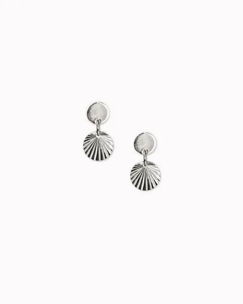 lille mus lille mus Ohrstecker 'Sonnenplättchen' 925 Silber, Silber, – Produktbild 4 von 4